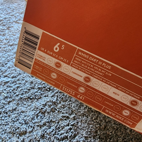 New Womens Nike Dart 3 plus size 6.5 - Picture 4 of 7